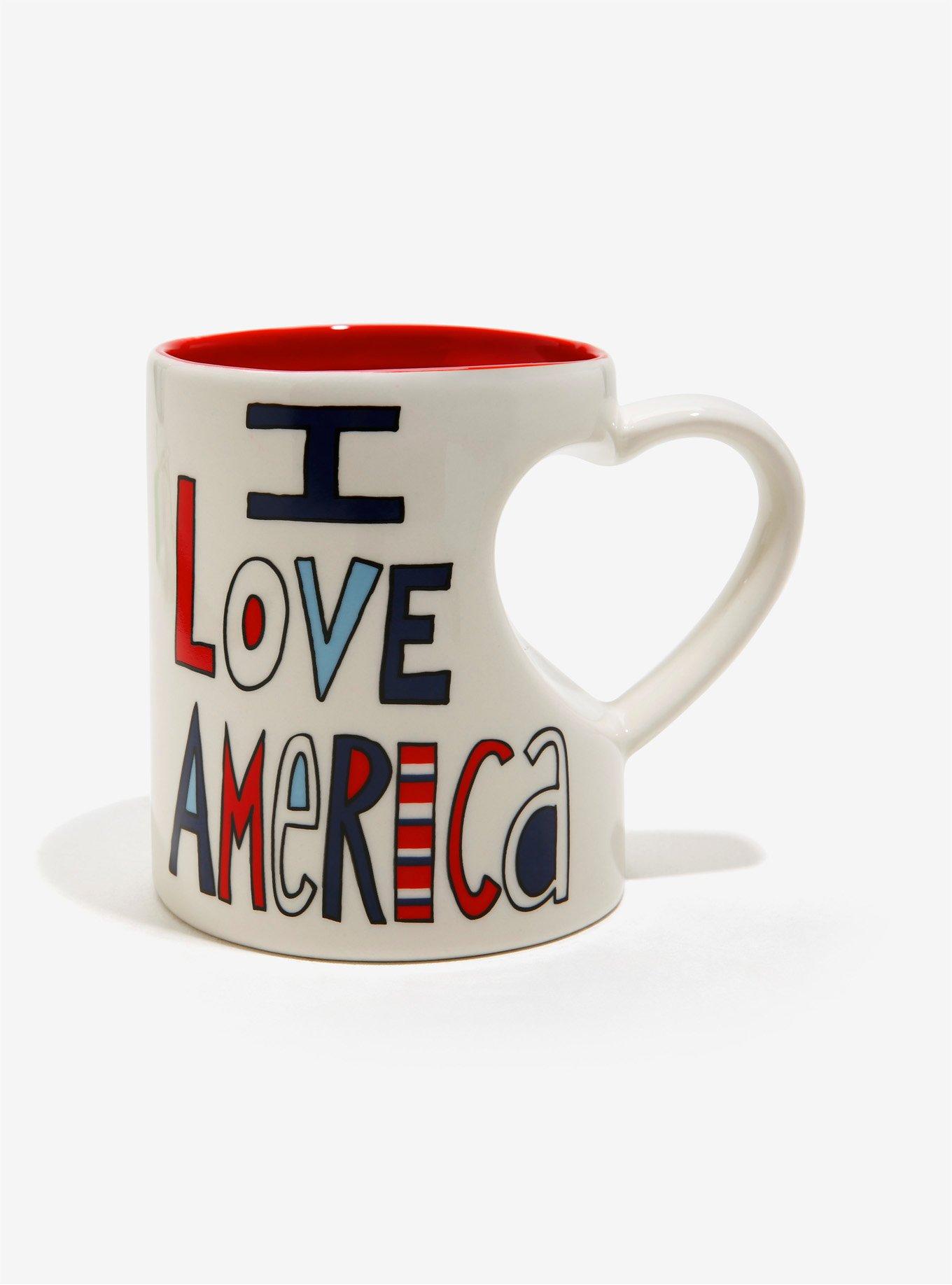 I Love America Ceramic Mug, , alternate