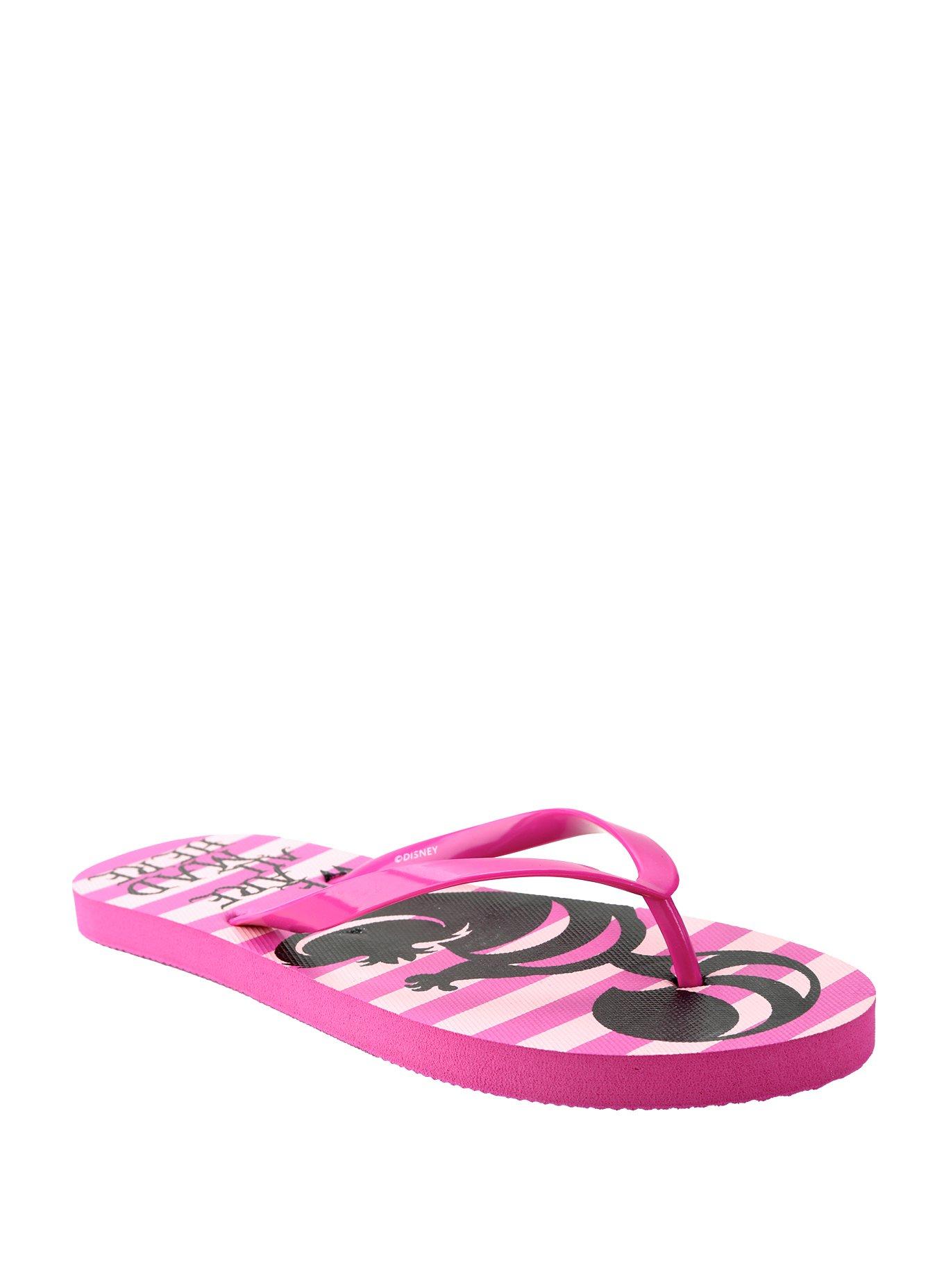 Disney Alice In Wonderland Cheshire Cat Flip Flops, , alternate