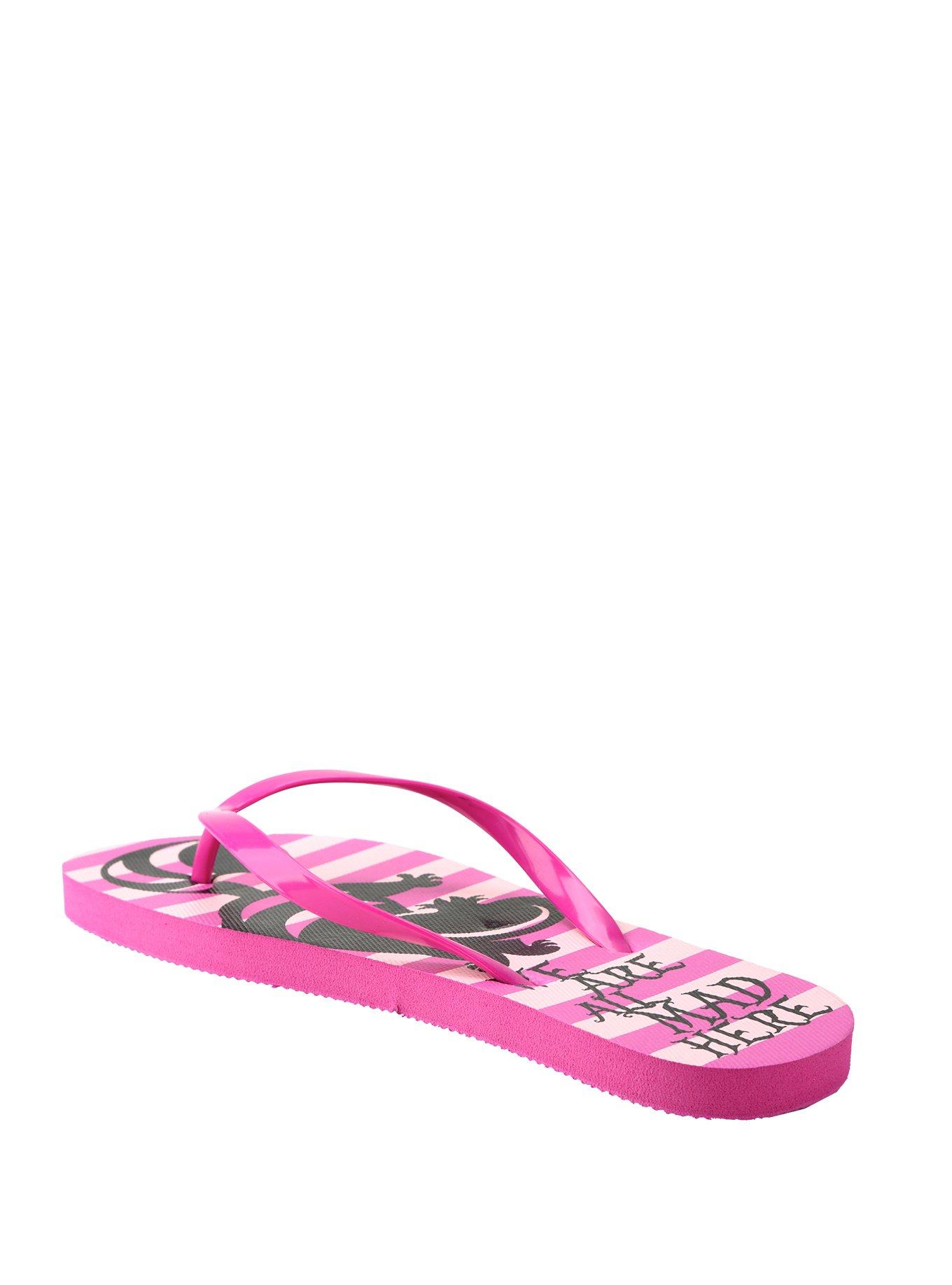 Disney Alice In Wonderland Cheshire Cat Flip Flops, , alternate