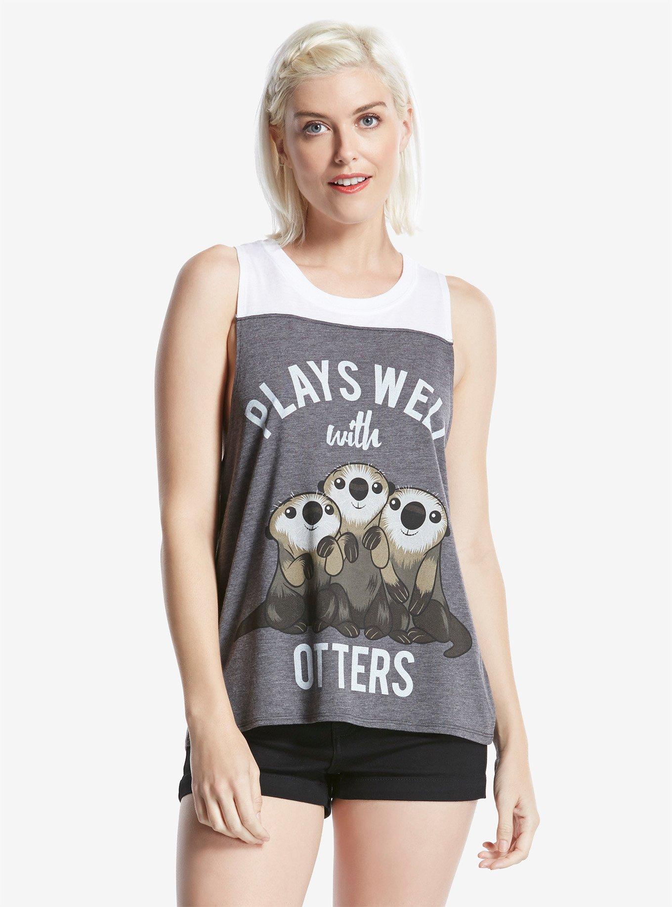 Disney Finding Dory Otters Womens Tank, , alternate