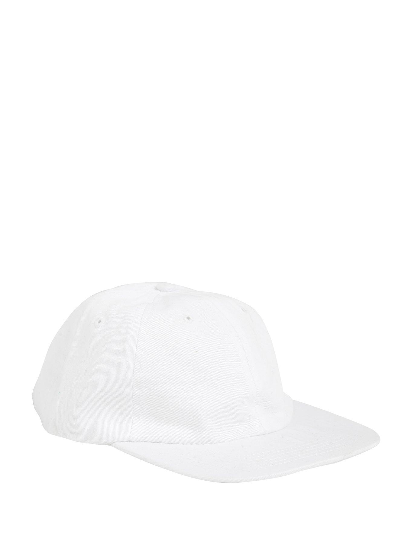 White Curve Brim Ball Cap, , alternate