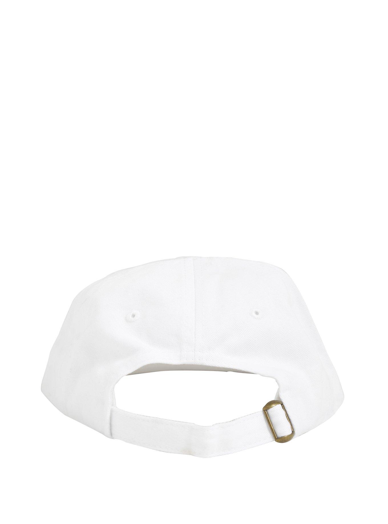 White Curve Brim Ball Cap, , alternate