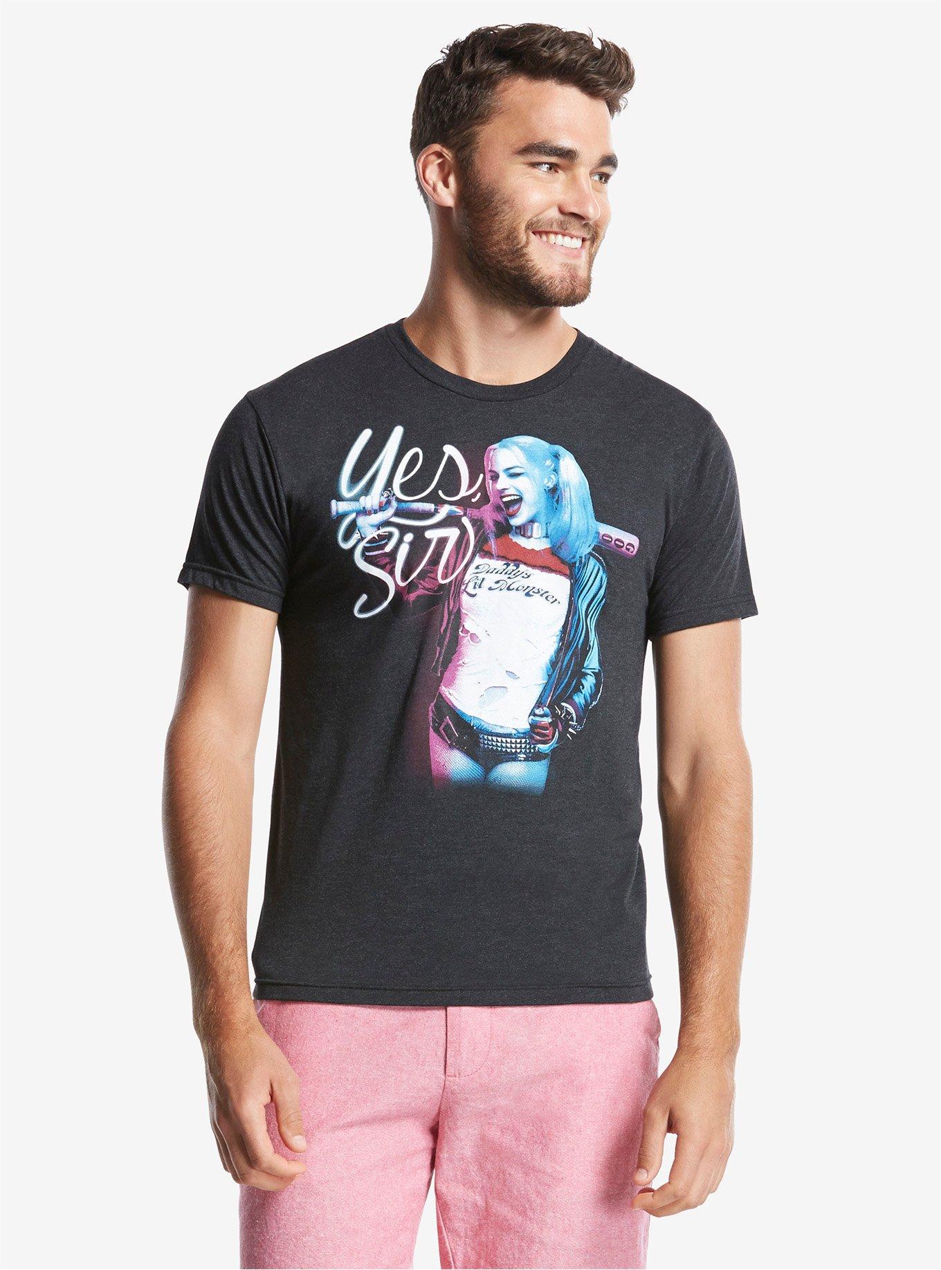 DC Comics Suicide Squad Harley Quinn Yes Sir T-Shirt, , alternate