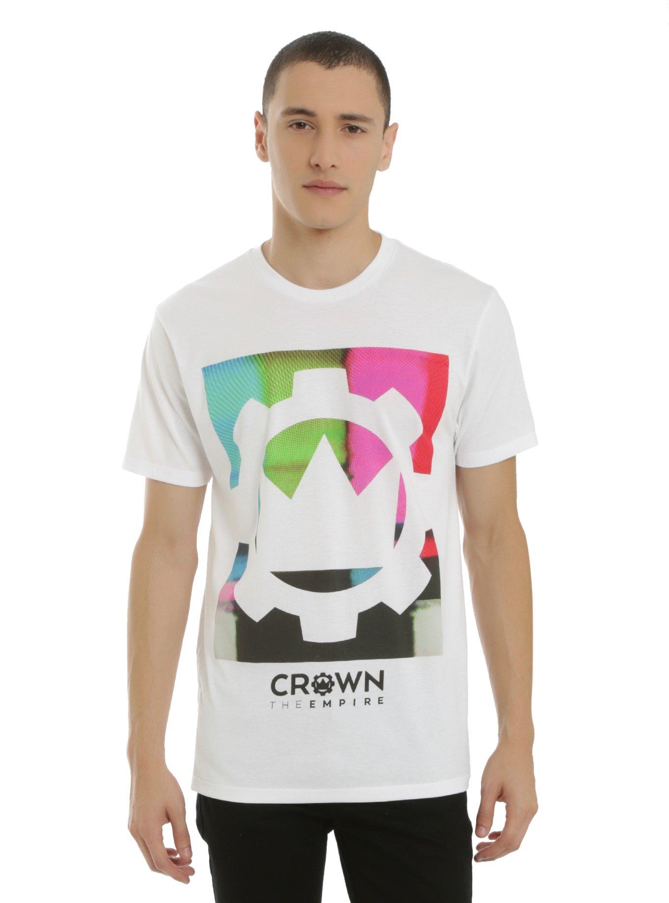 Crown The Empire Color Bars Logo T-Shirt, , alternate