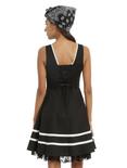 Black & Ivory Fit & Flare Dress, , alternate