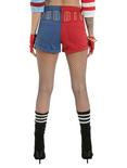 DC Comics Suicide Squad Harley Quinn Lace-Up Split Shorts, , alternate
