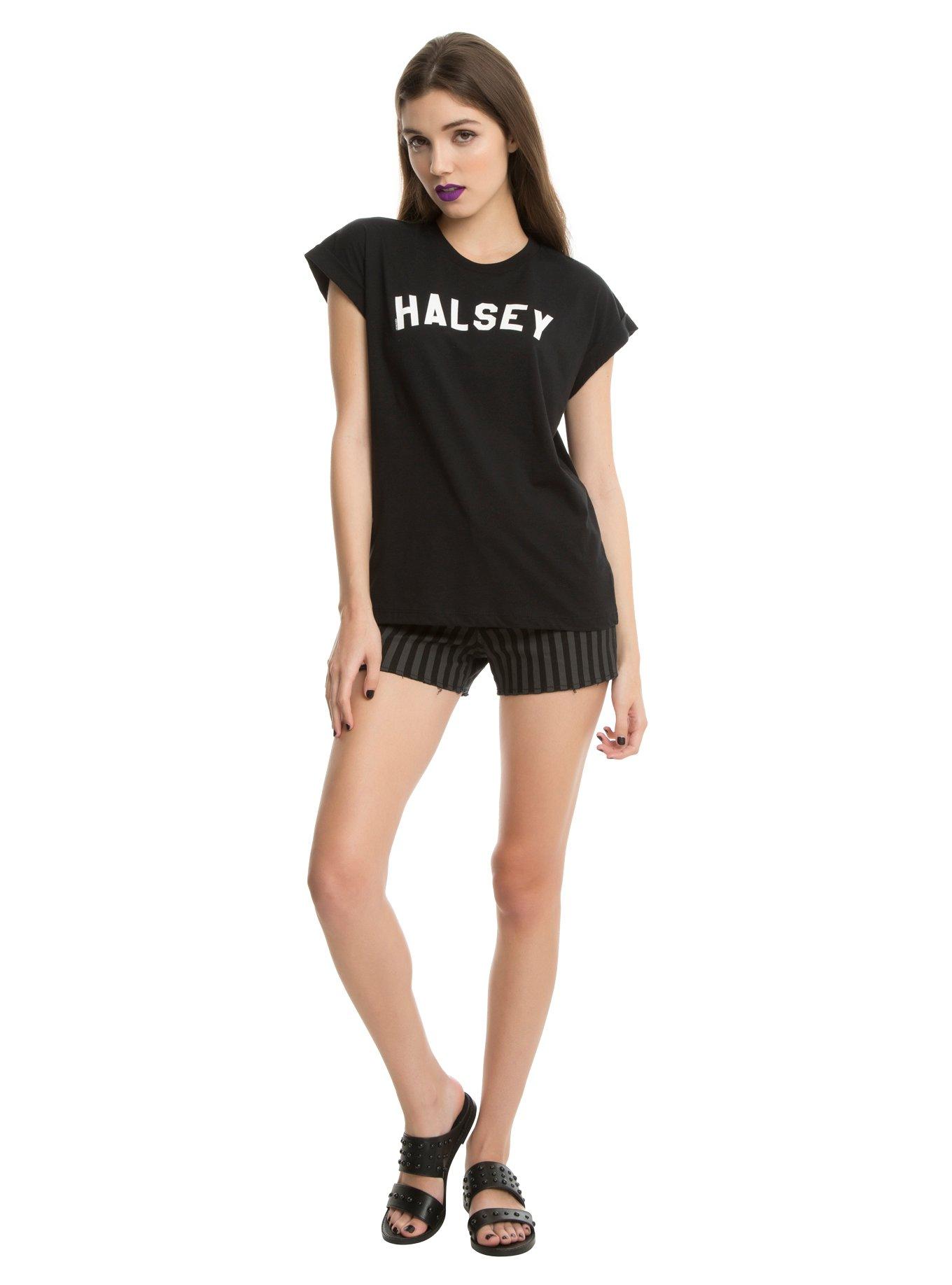 Halsey Basic Name Boyfriend T-Shirt, , alternate