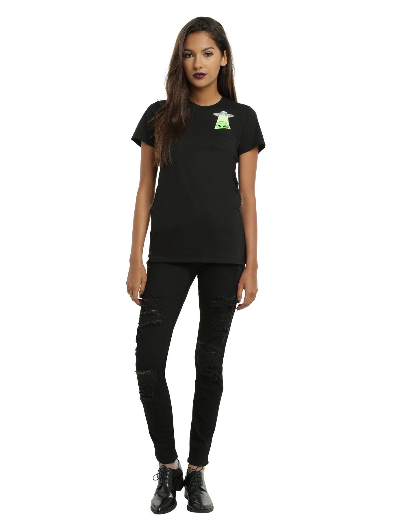Alien Pocket Girls T-Shirt, , alternate