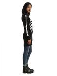 Rib Cage Destructed Girls Hooded Tunic Sweater, , alternate