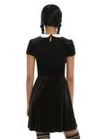 Black & White Collar Velvet Dress, , alternate