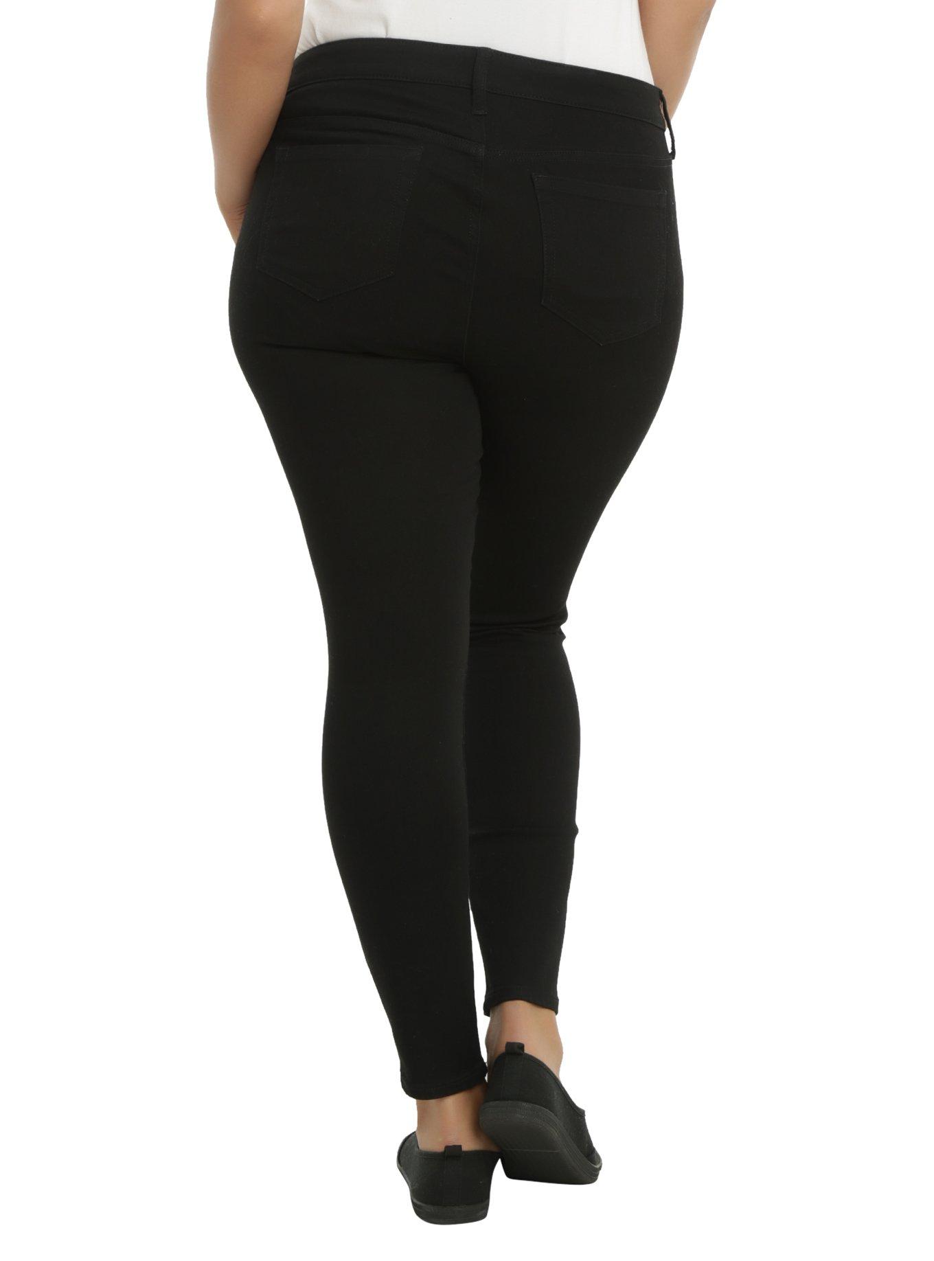 Blackheart Black Skinny Jeans Plus Size, , alternate