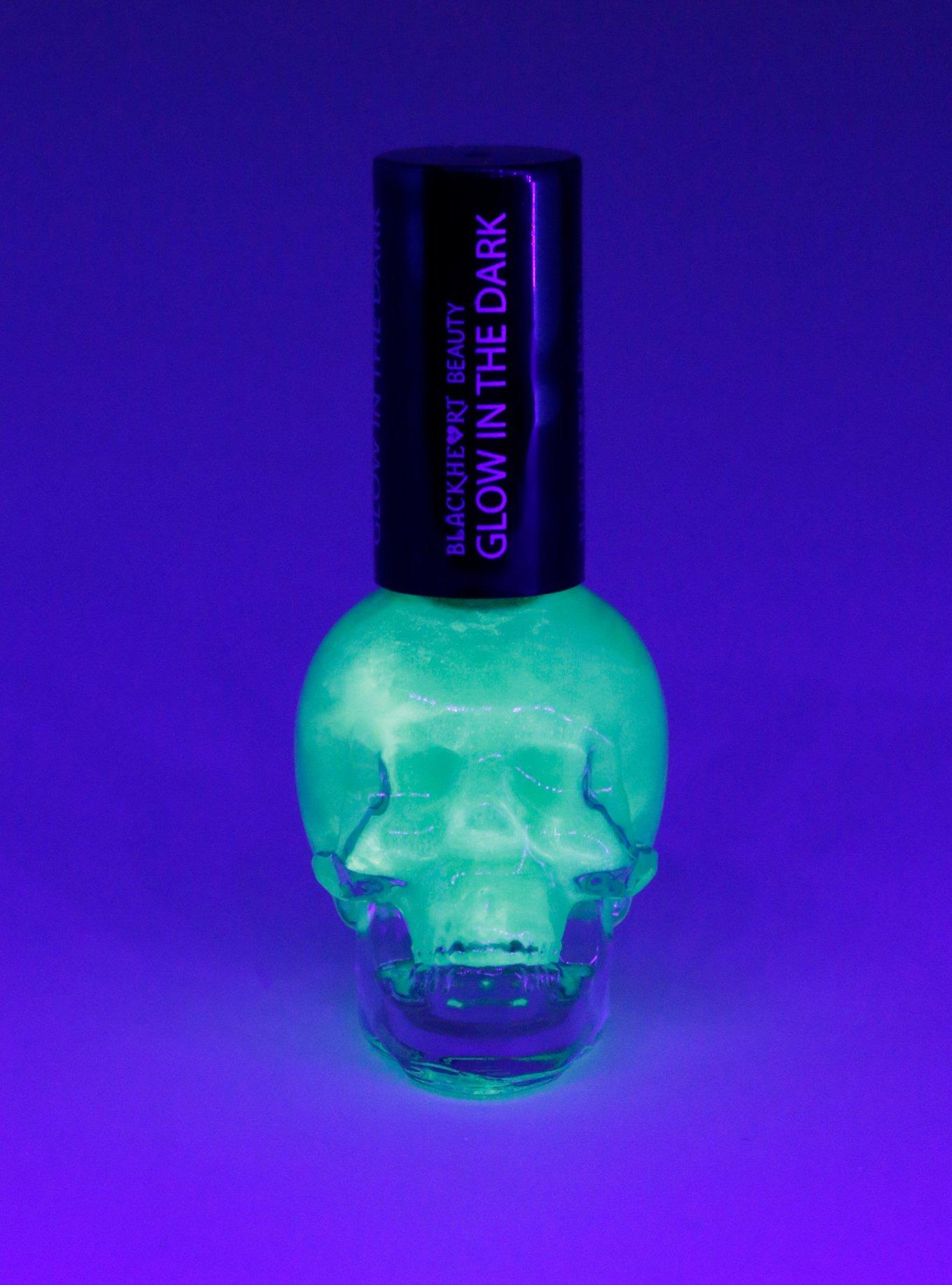 Blackheart Beauty Mint Glow-In-The-Dark Nail Polish, , alternate