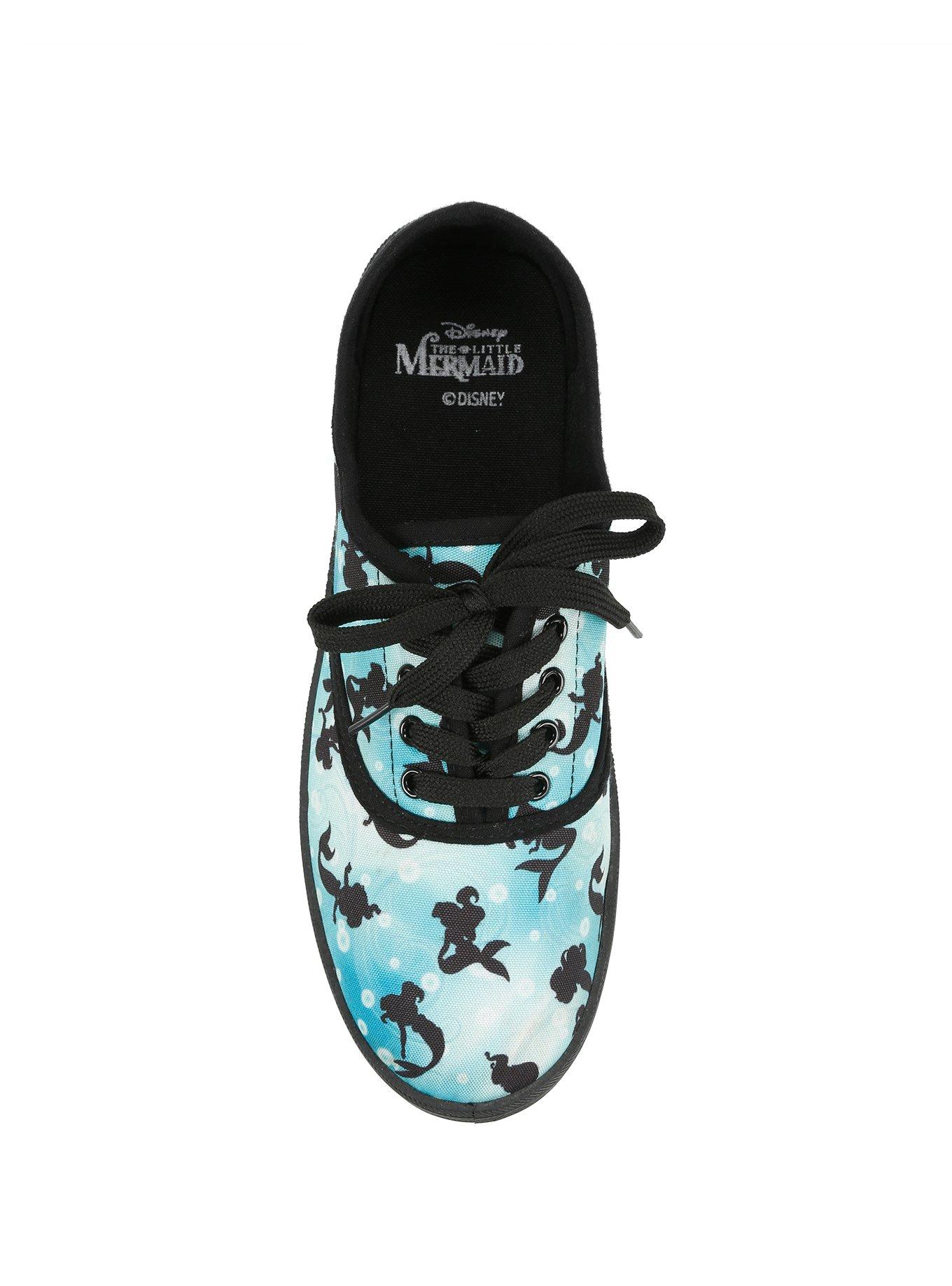 Disney The Little Mermaid Ariel Silhouette Lace-Up Sneakers, , alternate
