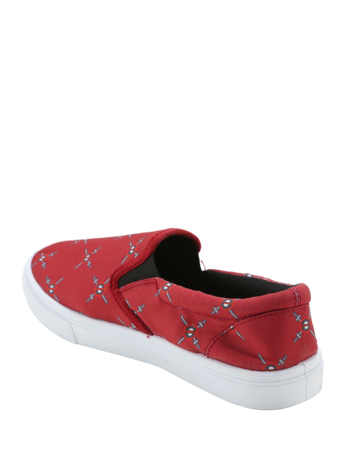 Marvel Deadpool Logo Slip-Ons, , alternate