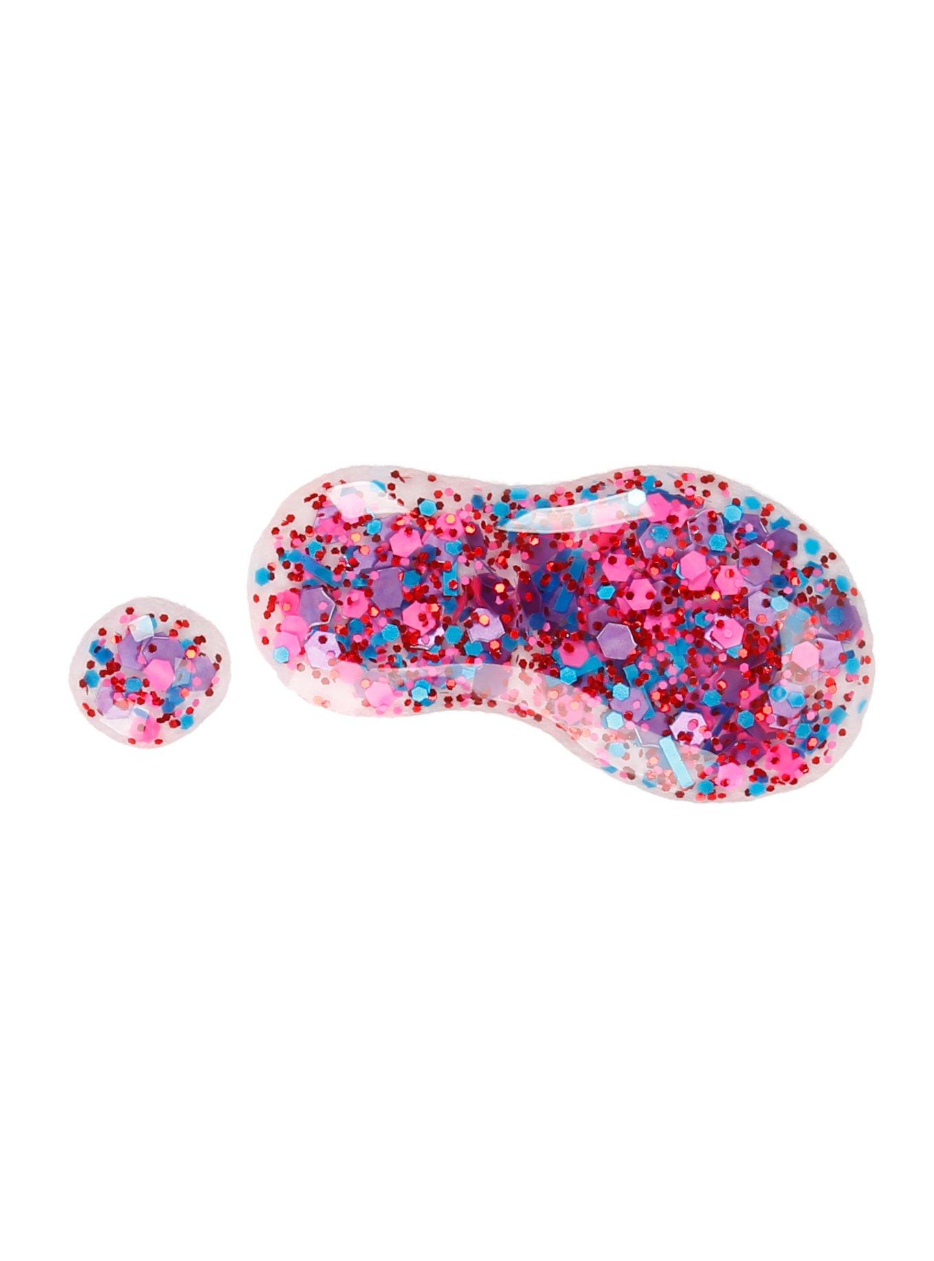 Blackheart Beauty Pink & Blue Splatter Nail Polish, , alternate
