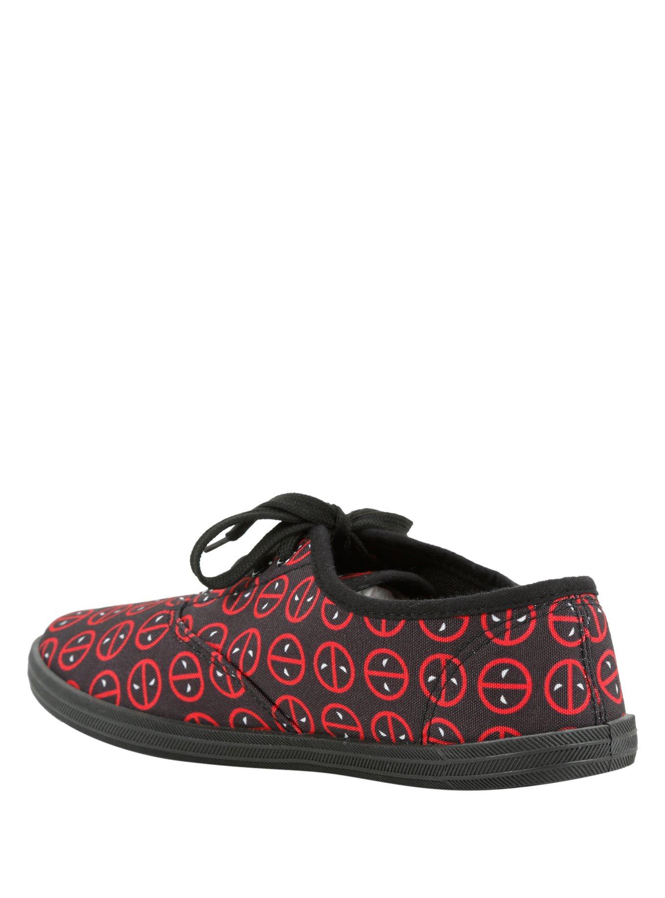 Marvel Deadpool Logo Lace-Up Sneakers, , alternate