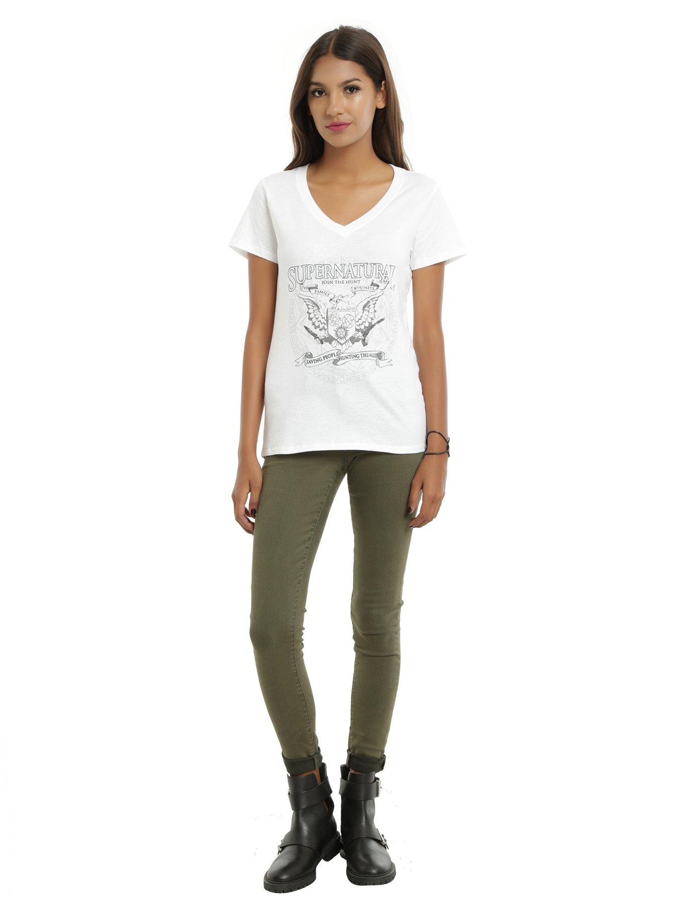 Supernatural Family Business Crest Girls T-Shirt, , alternate