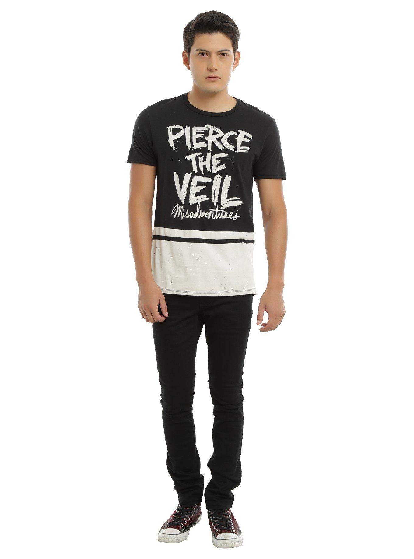 Pierce The Veil Black & White Misadventures T-Shirt, , alternate