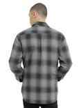 XXX RUDE Lined Grey Plaid Woven Button-Up Jacket, , alternate