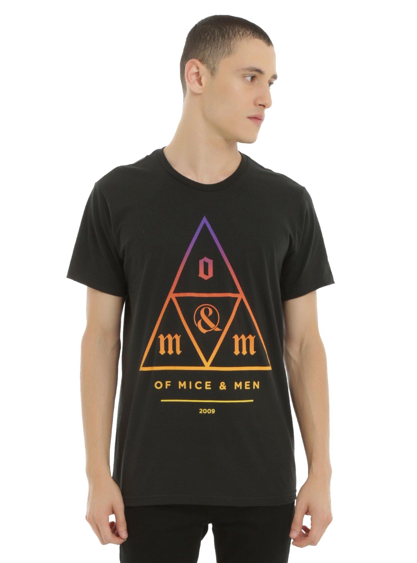 Plus Size Of Mice & Men Gradient Triangle Logo T-Shirt, , alternate
