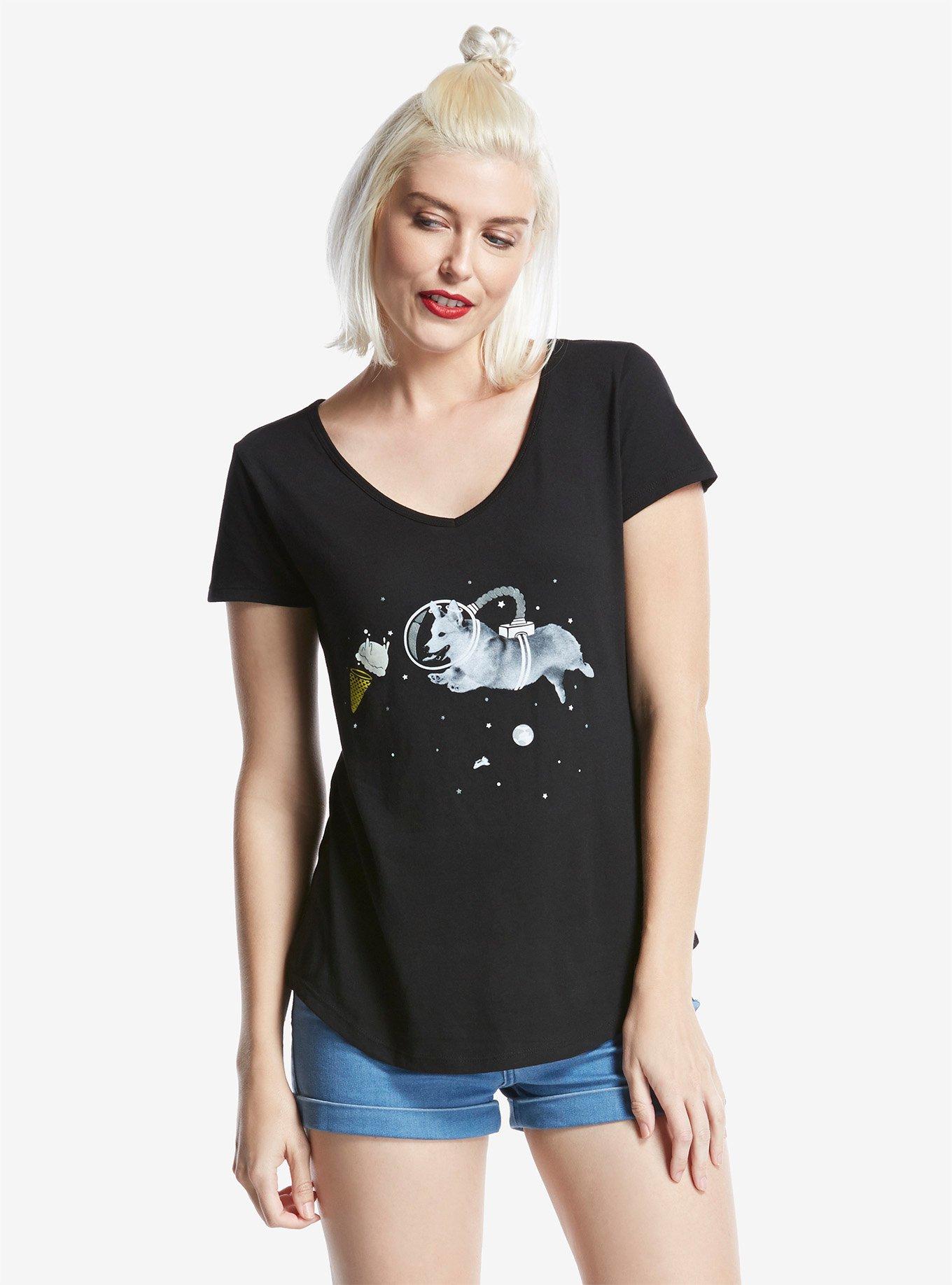 &ldquo;Corgi-Naut&rdquo; By Threadless Artist Phil Tseng Womens Tee, , alternate