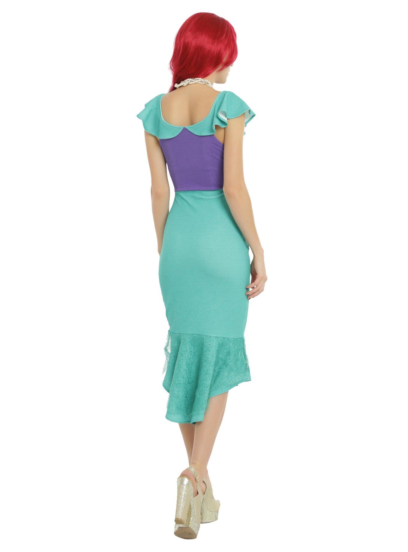 Disney The Little Mermaid Ariel Cosplay Ruffle Dress, , alternate