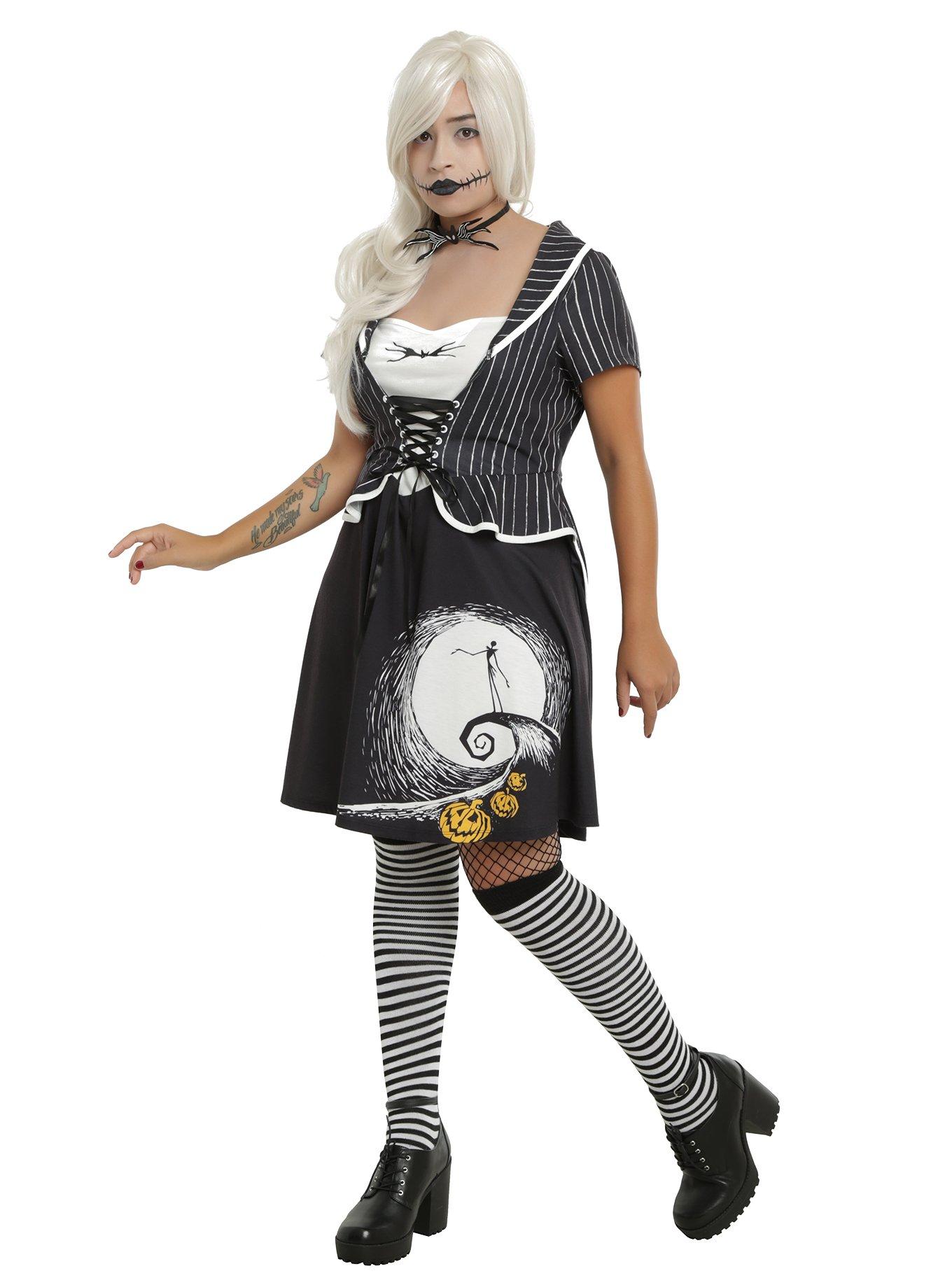 The Nightmare Before Christmas Jack Skellington Moon Dress Plus Size, , alternate