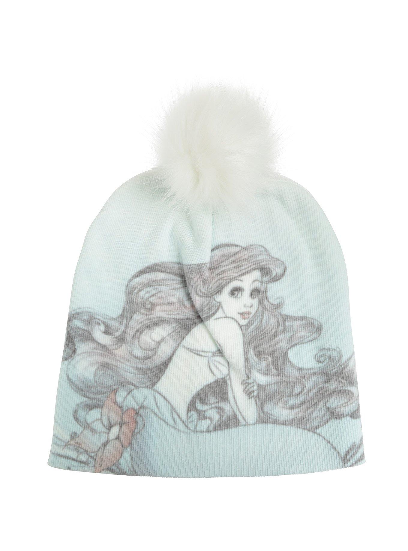 Disney The Little Mermaid Ariel Pom Beanie, , alternate