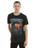 Avenged Sevenfold Flaming Skull T-Shirt, , alternate