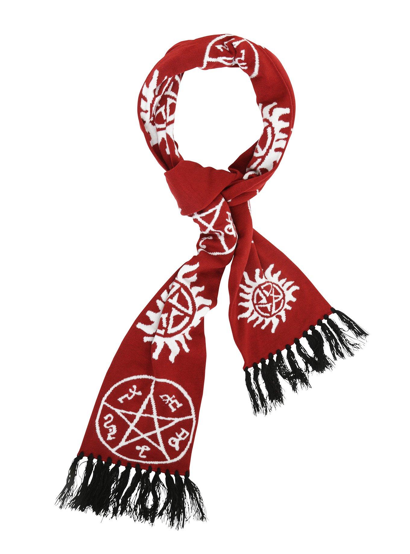 Supernatural Maroon Anti-Possession Scarf, , alternate