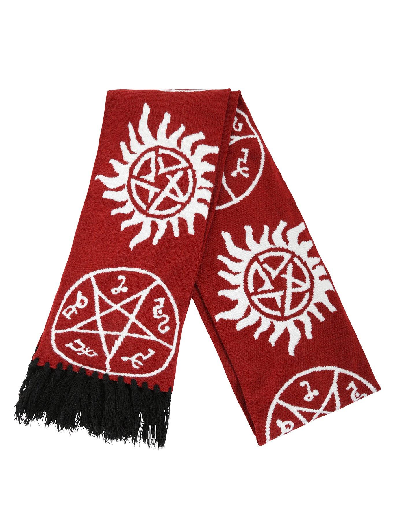 Supernatural Maroon Anti-Possession Scarf, , alternate