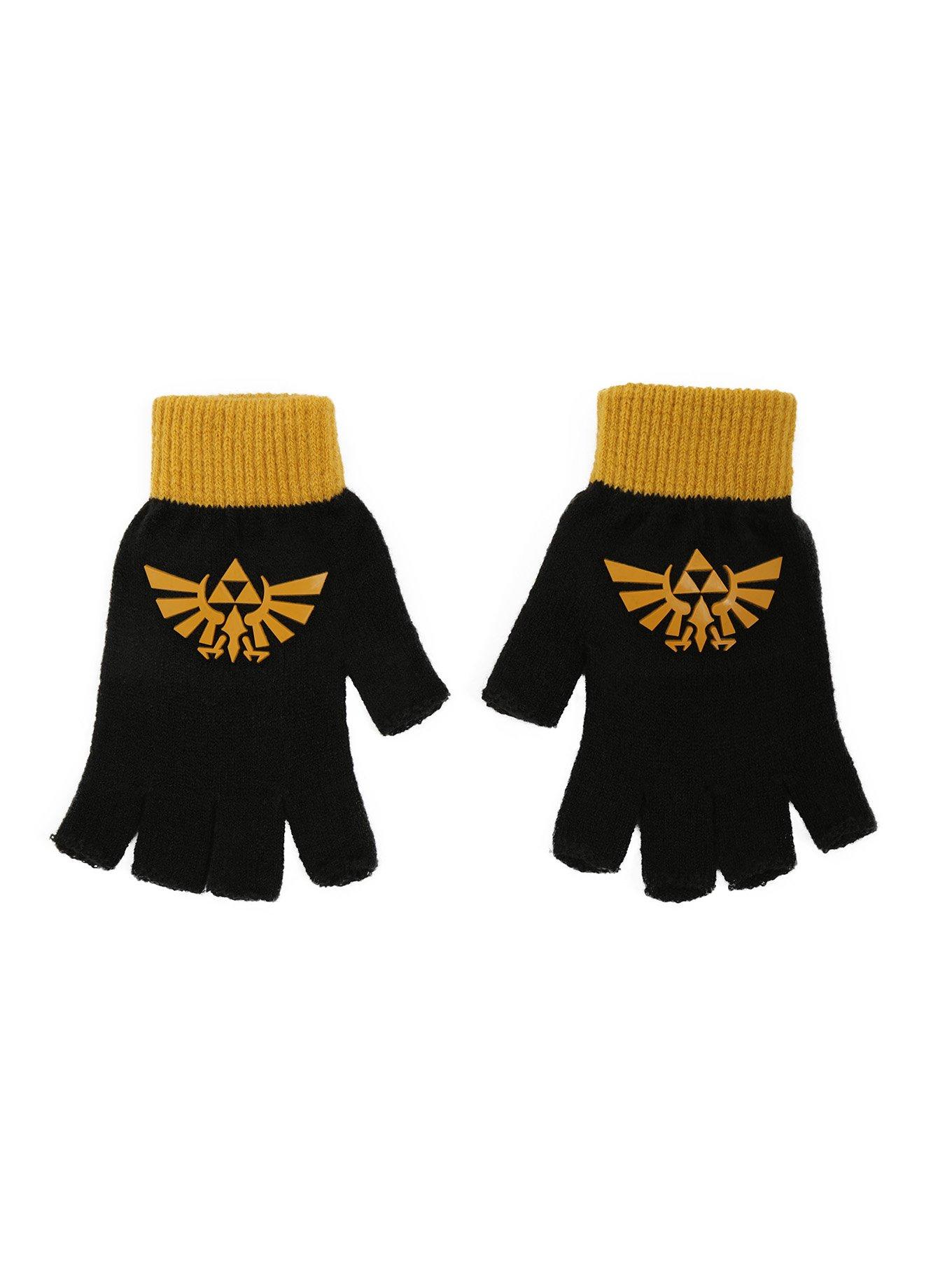 The Legend Of Zelda Triforce Fingerless Gloves, , alternate