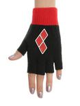 DC Comics Harley Quinn Diamonds Fingerless Gloves, , alternate