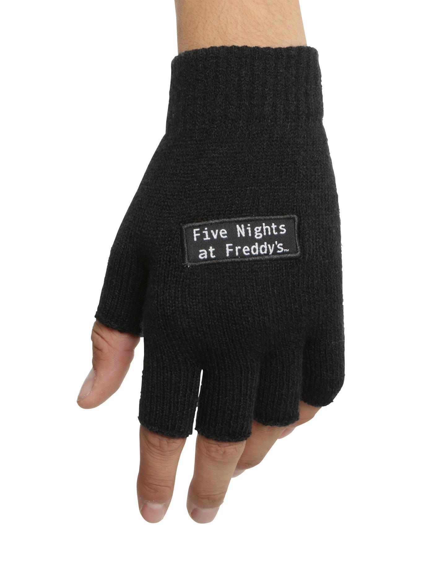 Five Nights At Freddy's Freddy Logo Fingerless Gloves, , alternate