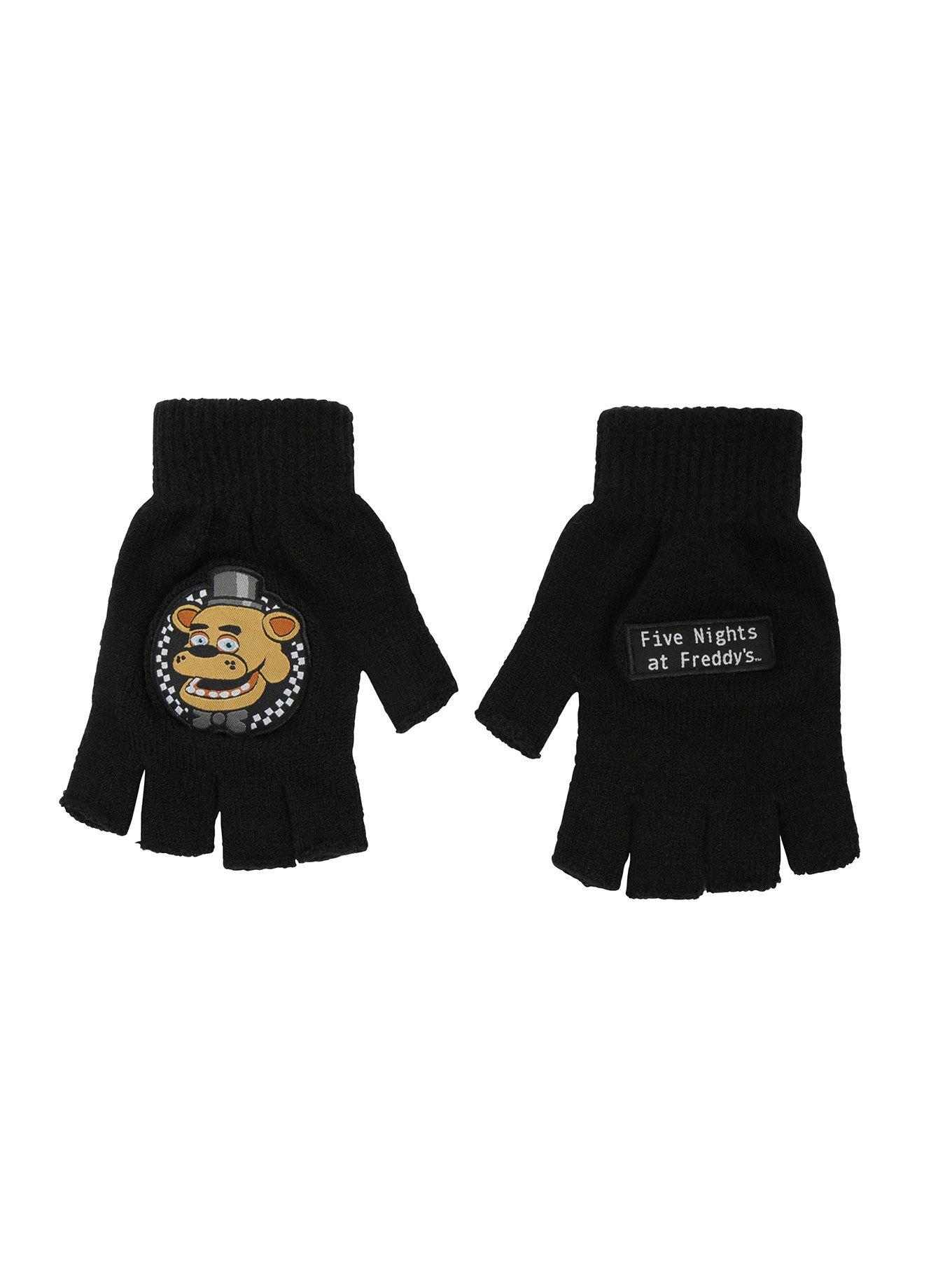 Five Nights At Freddy's Freddy Logo Fingerless Gloves, , alternate