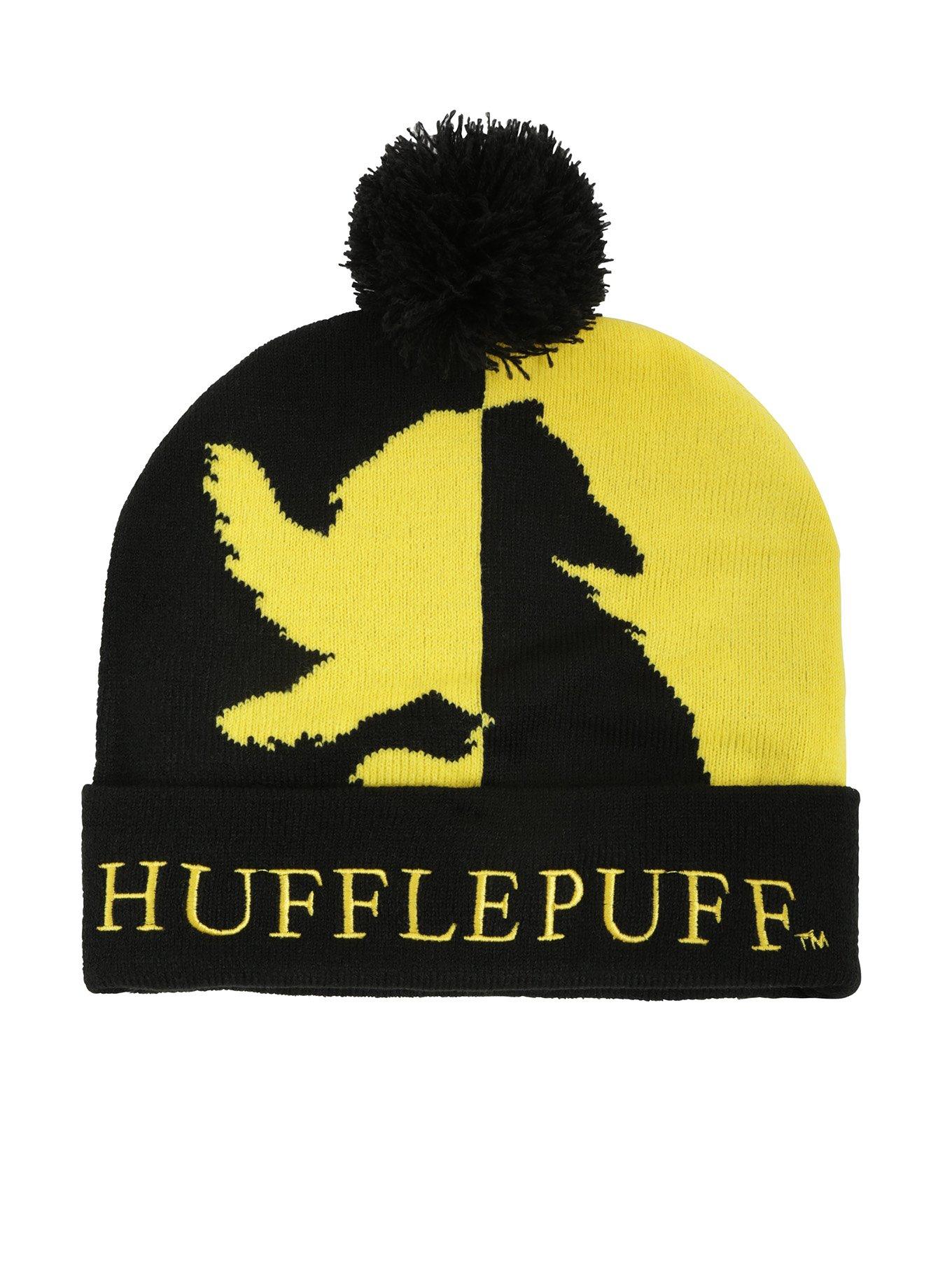 Harry Potter Hufflepuff Pom Beanie, , alternate