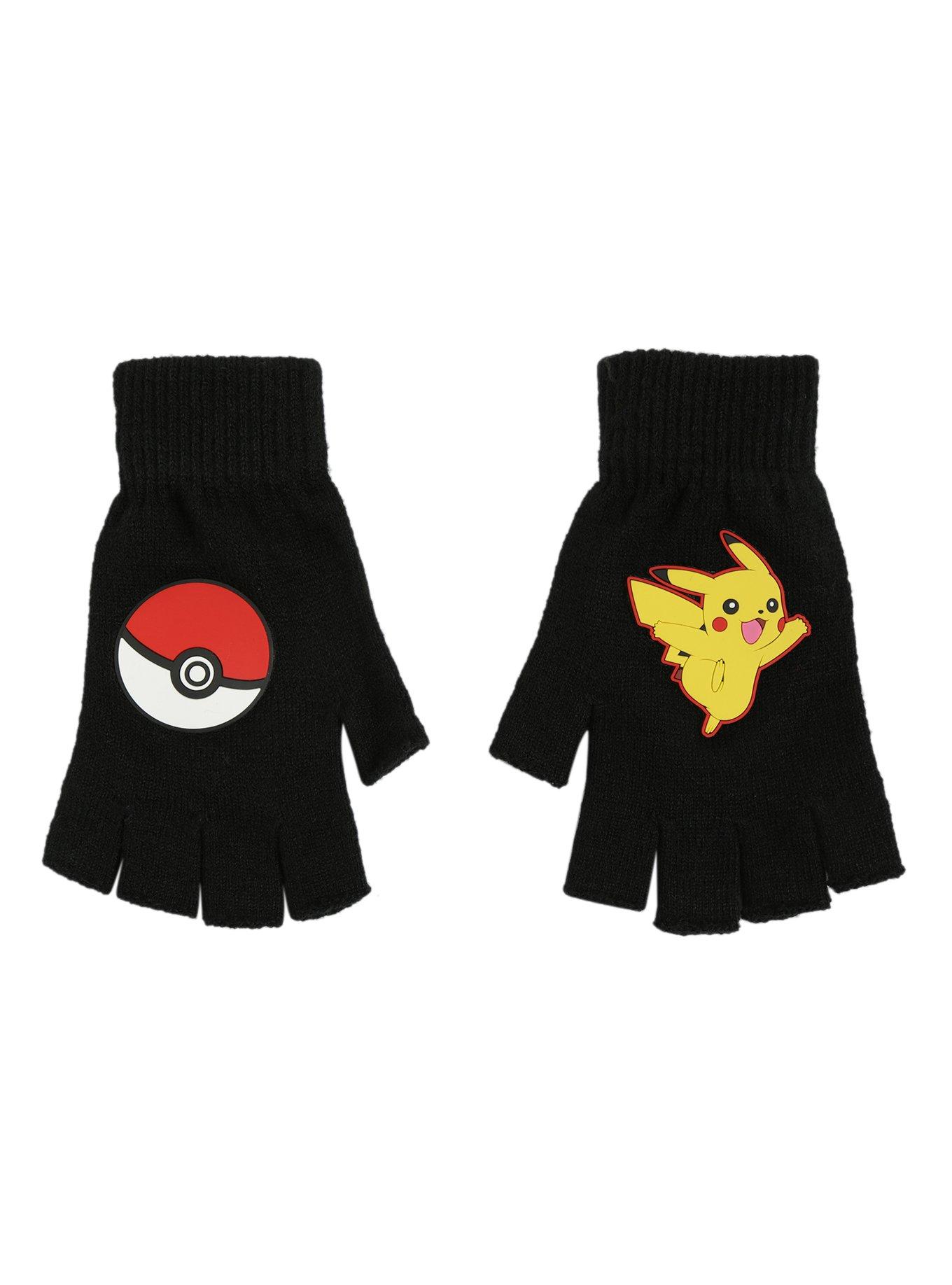 Pokemon Pikachu Fingerless Gloves, , alternate