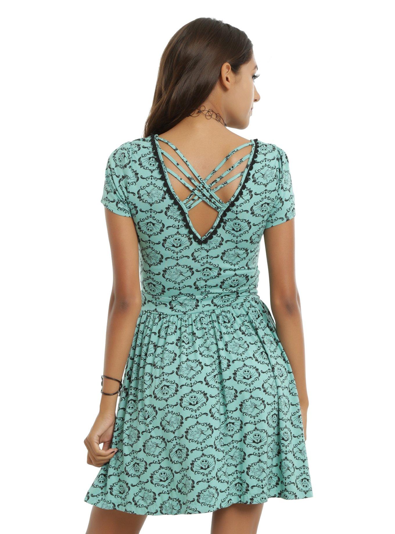 The Nightmare Before Christmas Mint Jack & Zero Filigree Dress, , alternate