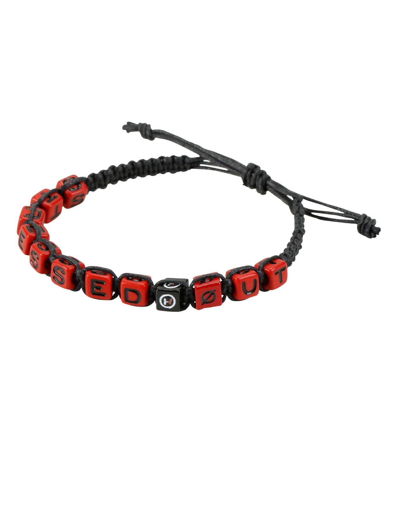 Twenty One Pilots Stressed Out Block Bracelet, , alternate