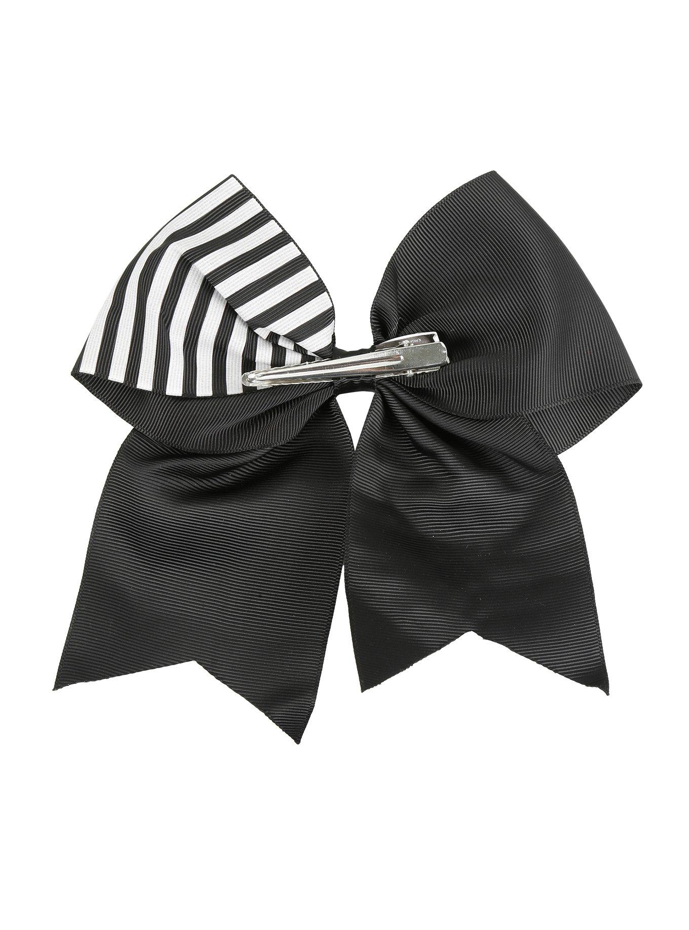 The Nightmare Before Christmas Striped Cheer Hair Bow, , alternate