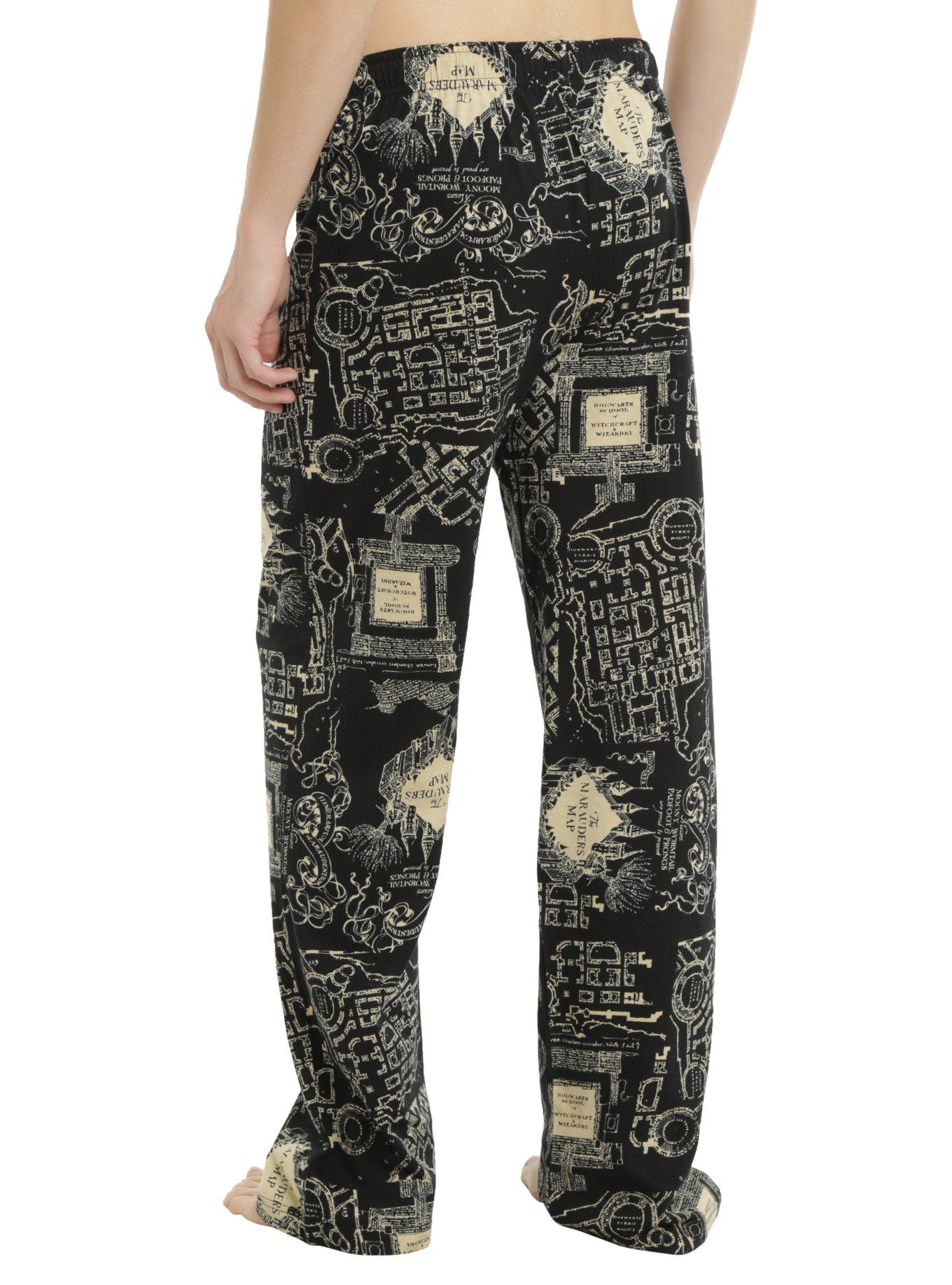 Harry Potter Marauder’s Map Guys Pajama Pants, , alternate