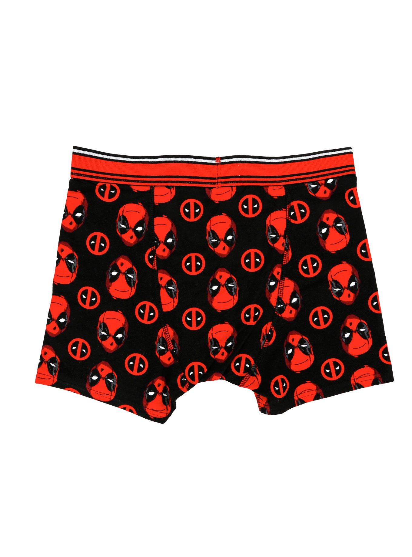 Marvel Deadpool Faces Boxer Briefs, , alternate