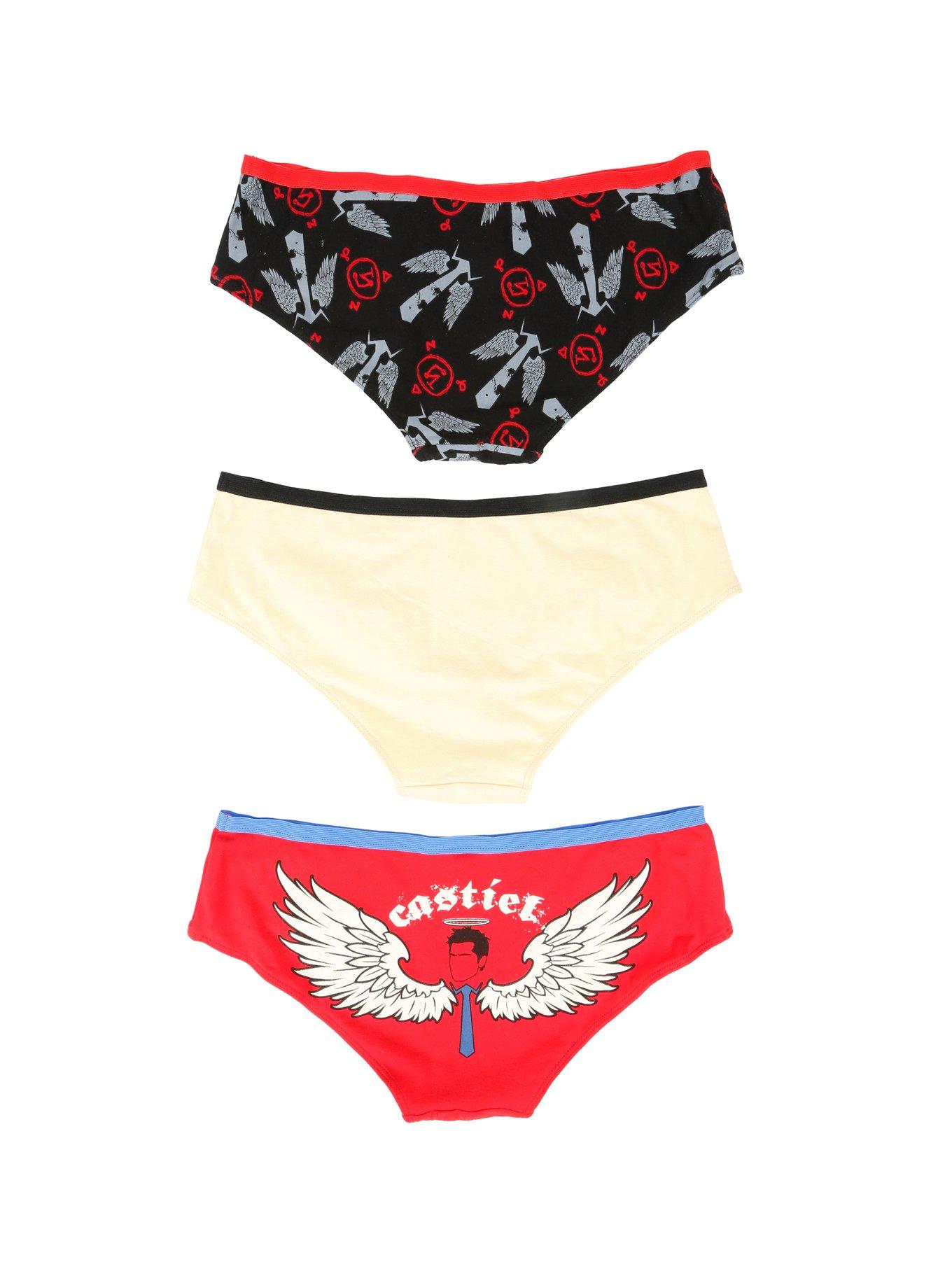 Supernatural Castiel Panty 3 Pack, , alternate