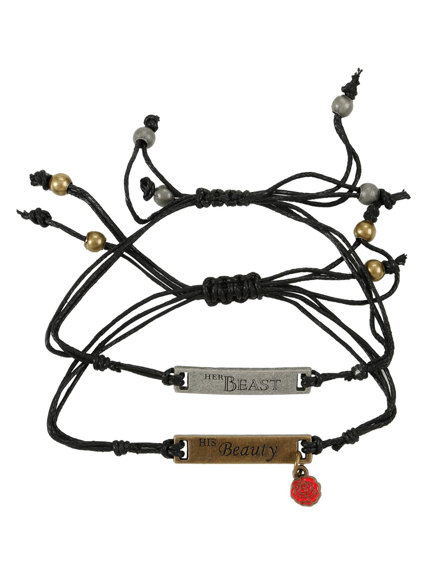 Disney Beauty And The Beast Cord Bracelet Set, , alternate