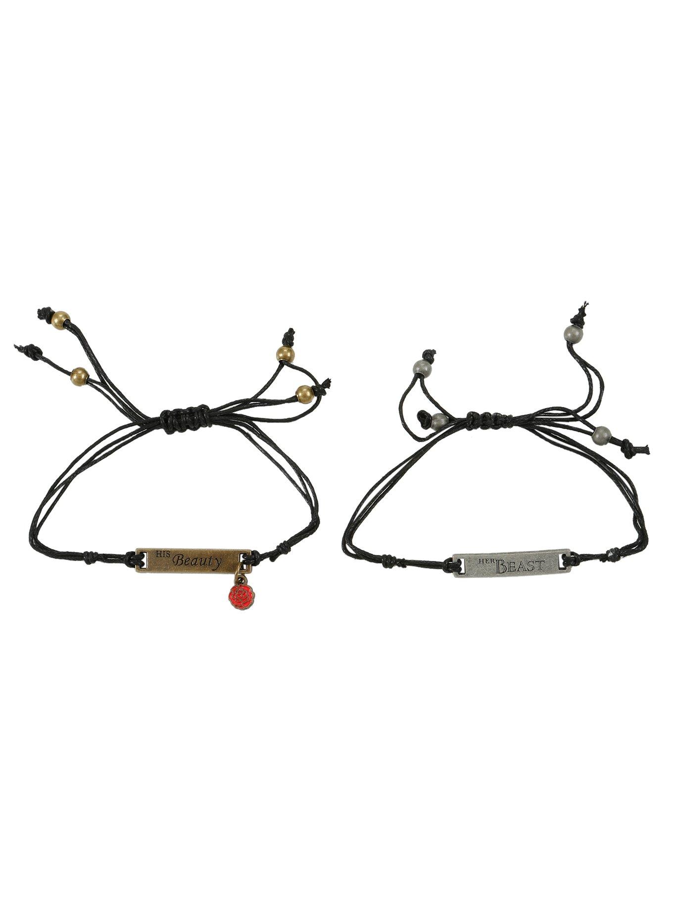 Disney Beauty And The Beast Cord Bracelet Set, , alternate