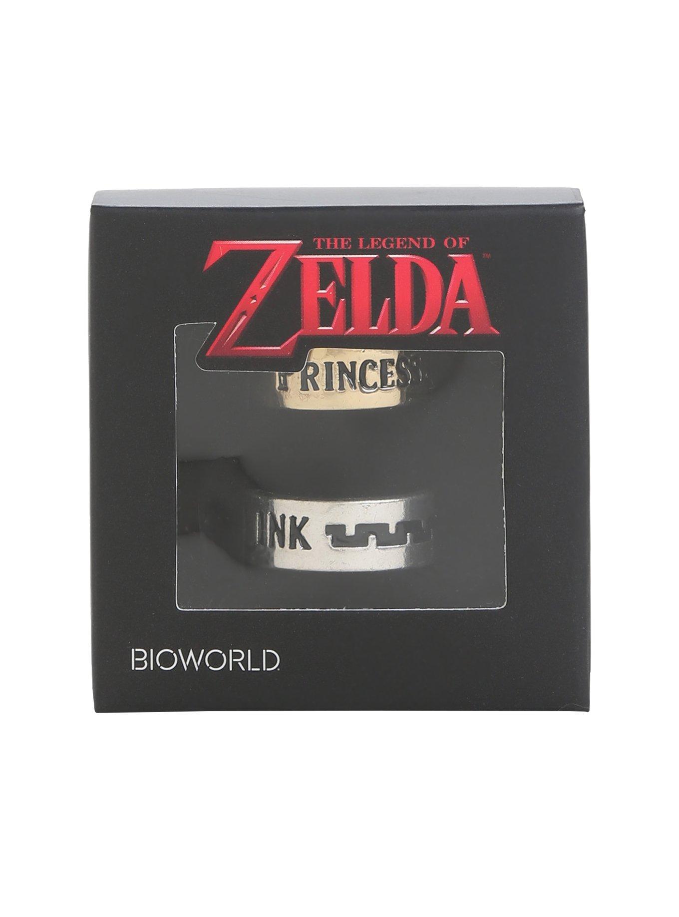 The Legend Of Zelda Link & Princess Zelda His & Hers Ring Set, , alternate