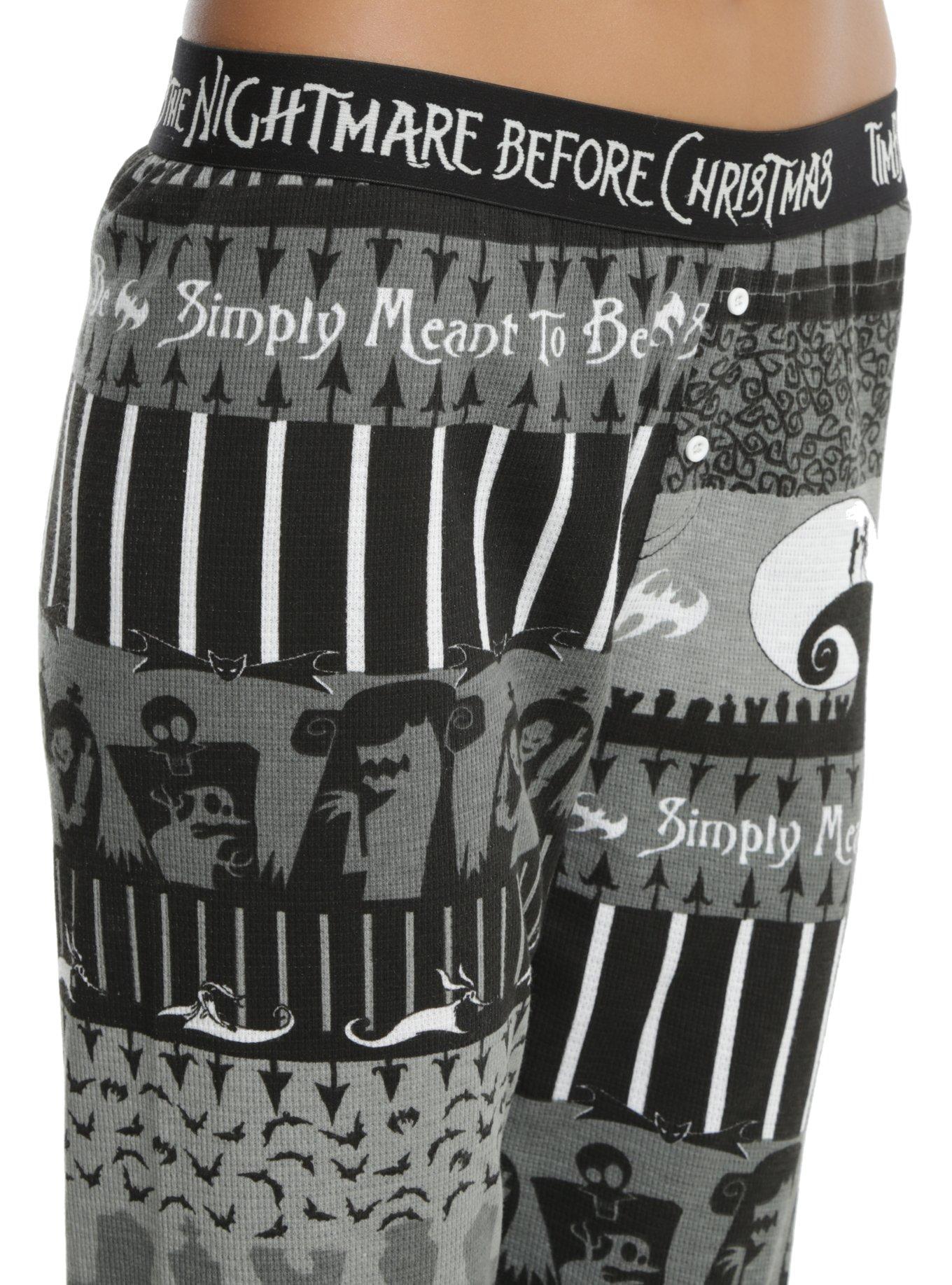 The Nightmare Before Christmas Fair Isle Girls Thermal Sleep Set, , alternate