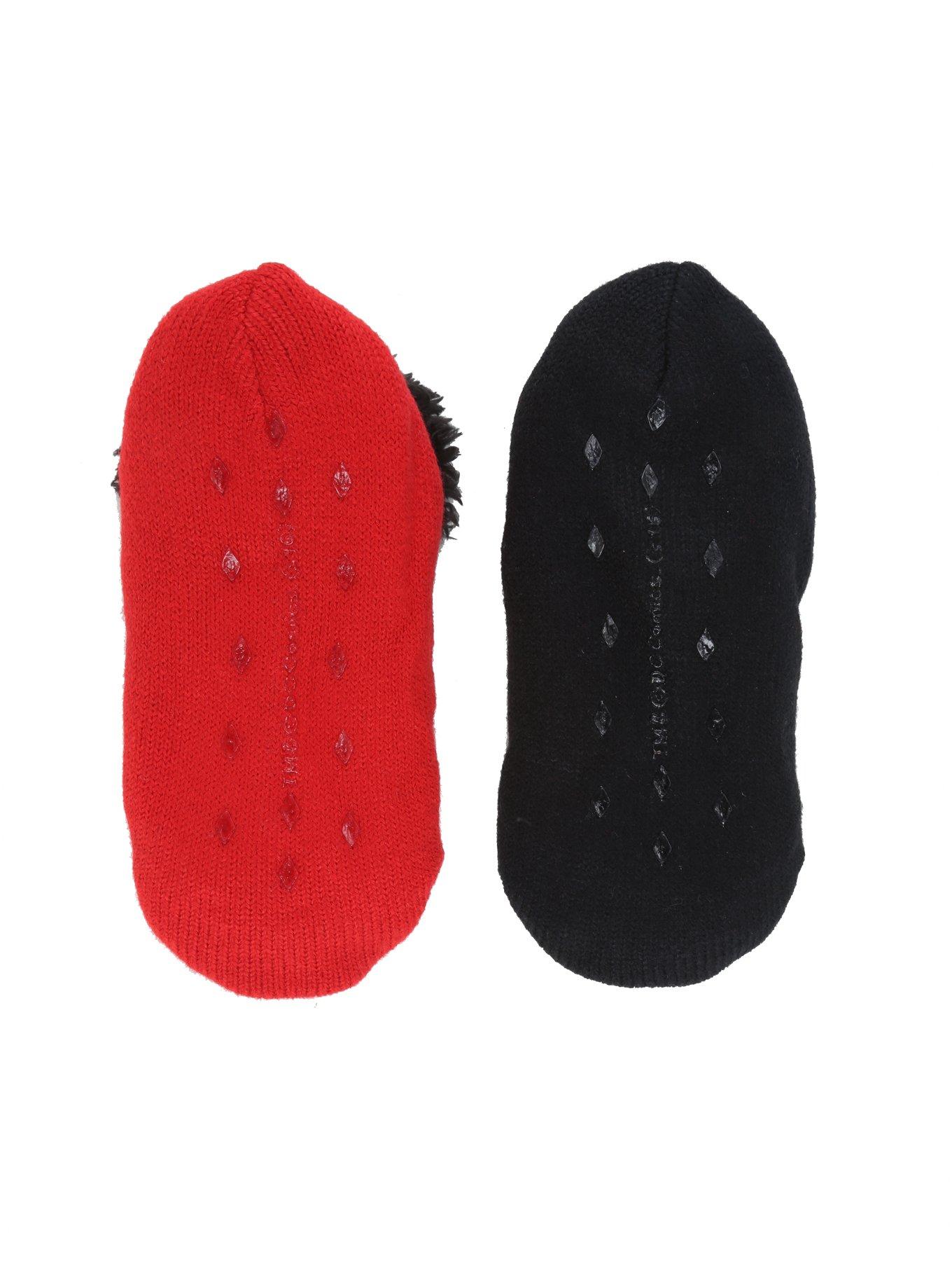DC Comics Harley Quinn Knit Slippers, , alternate