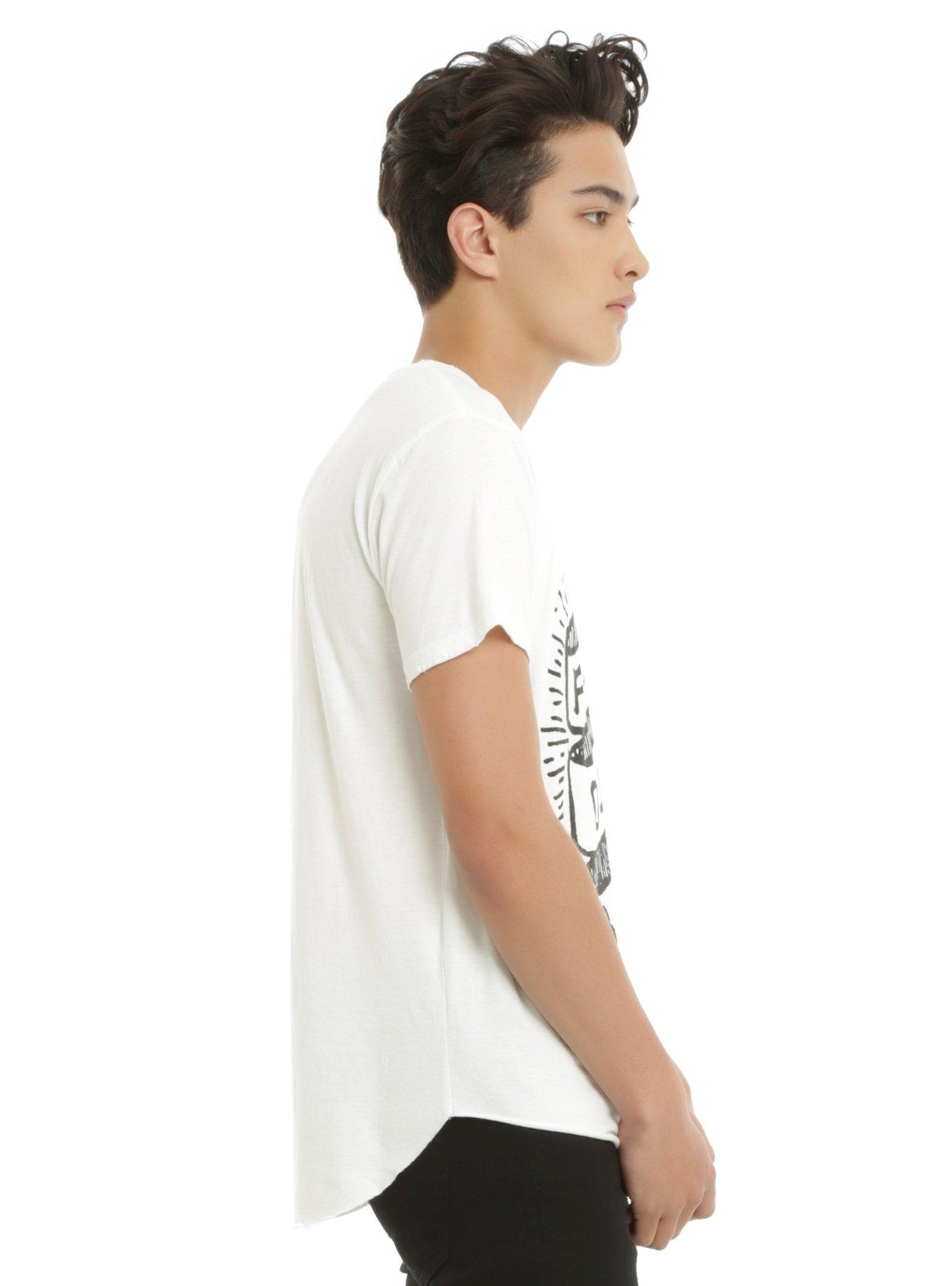 Fall Out Boy Banner Logo Raw Edge Tri-Blend T-Shirt, , alternate