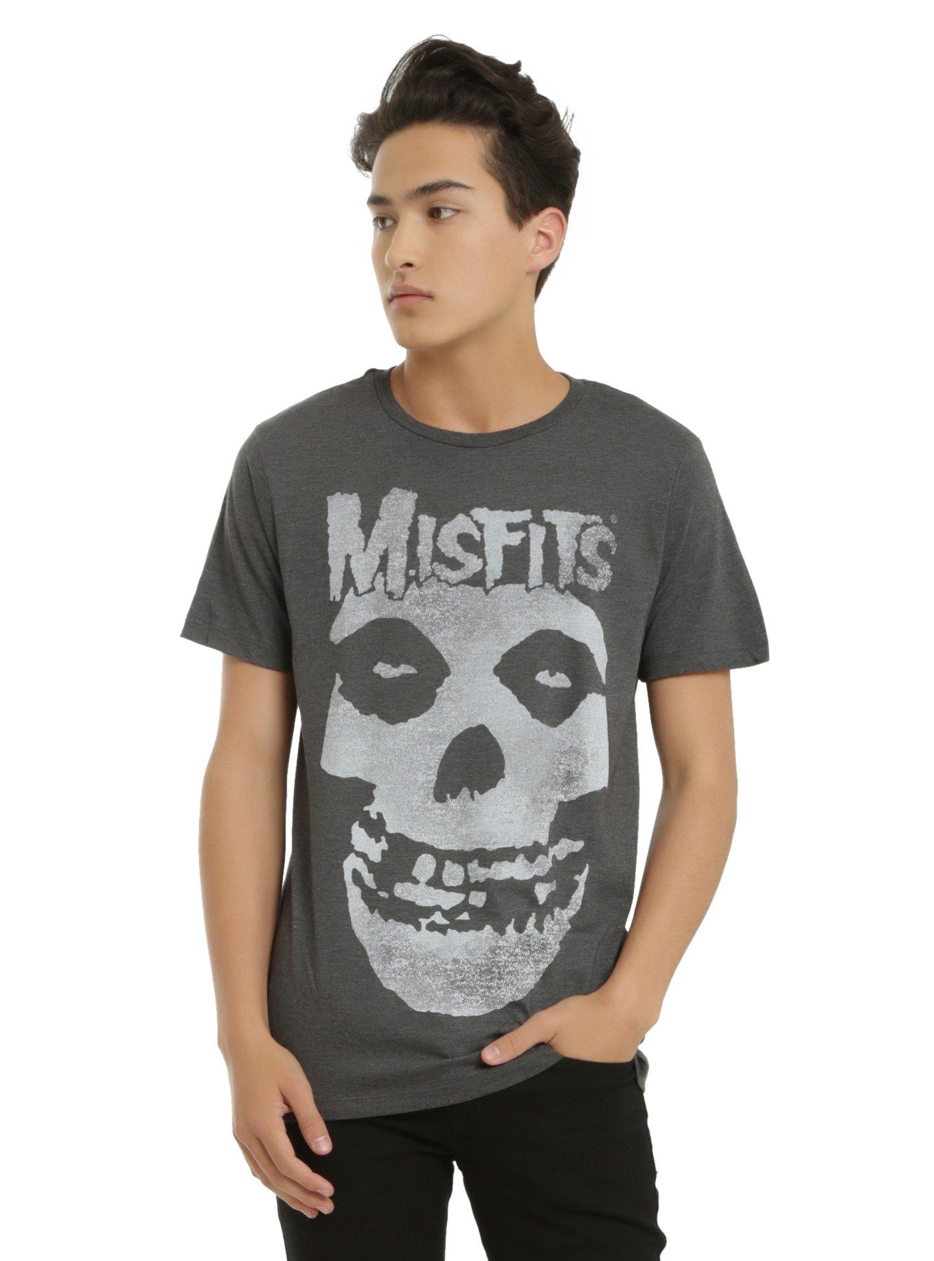 Misfits Fiend Skull Tri-Blend T-Shirt, , alternate